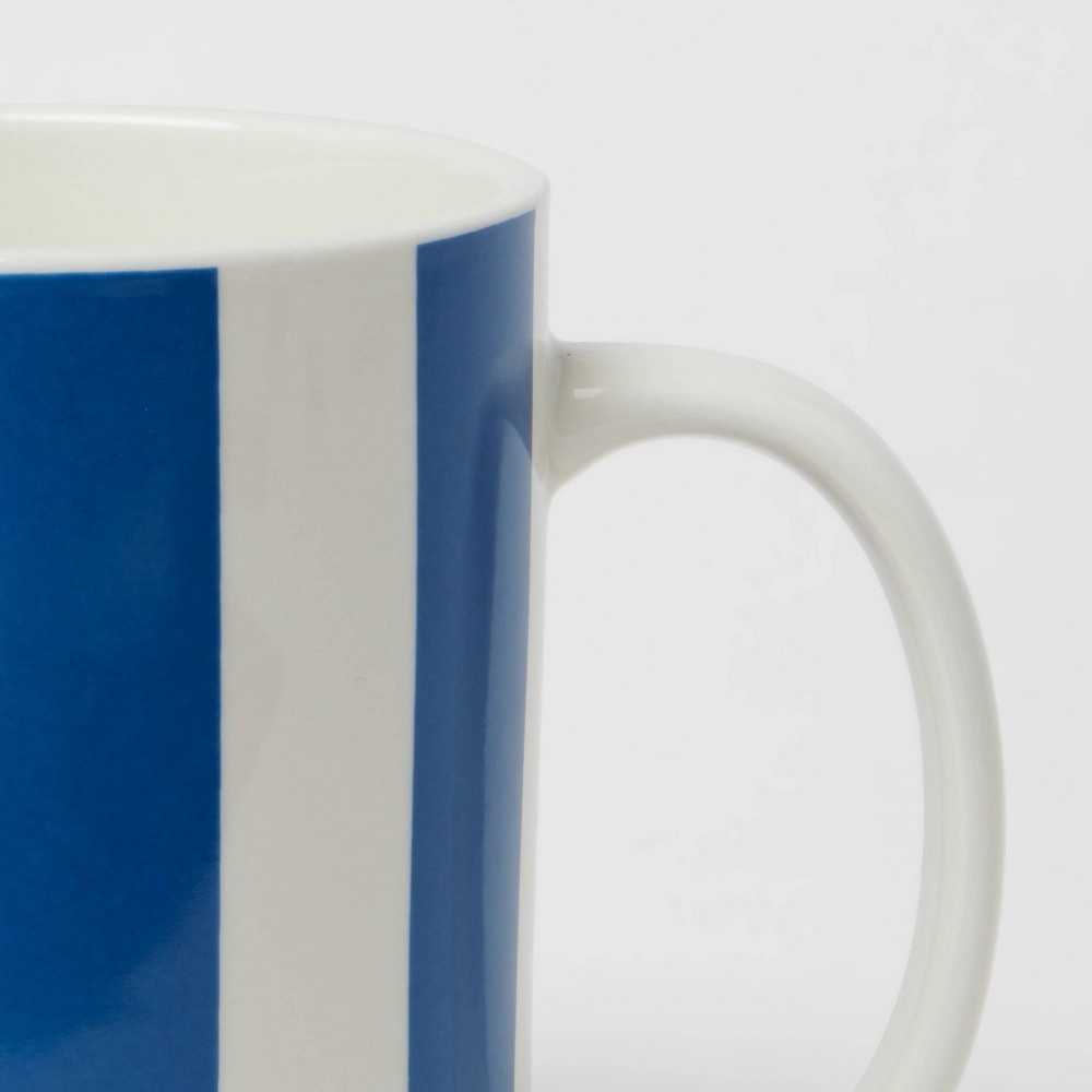 slide 3 of 3, Stoneware Stripes Mug Blue - Room Essentials, 15 oz