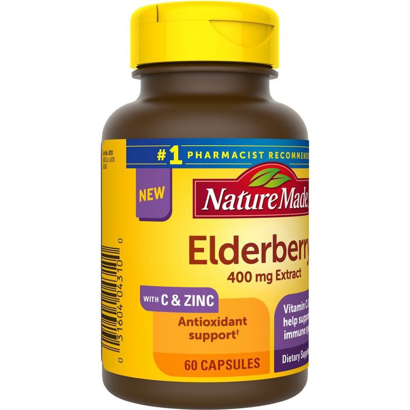 slide 2 of 9, Nature Made Elderberry Capsules - 60ct, 60 ct