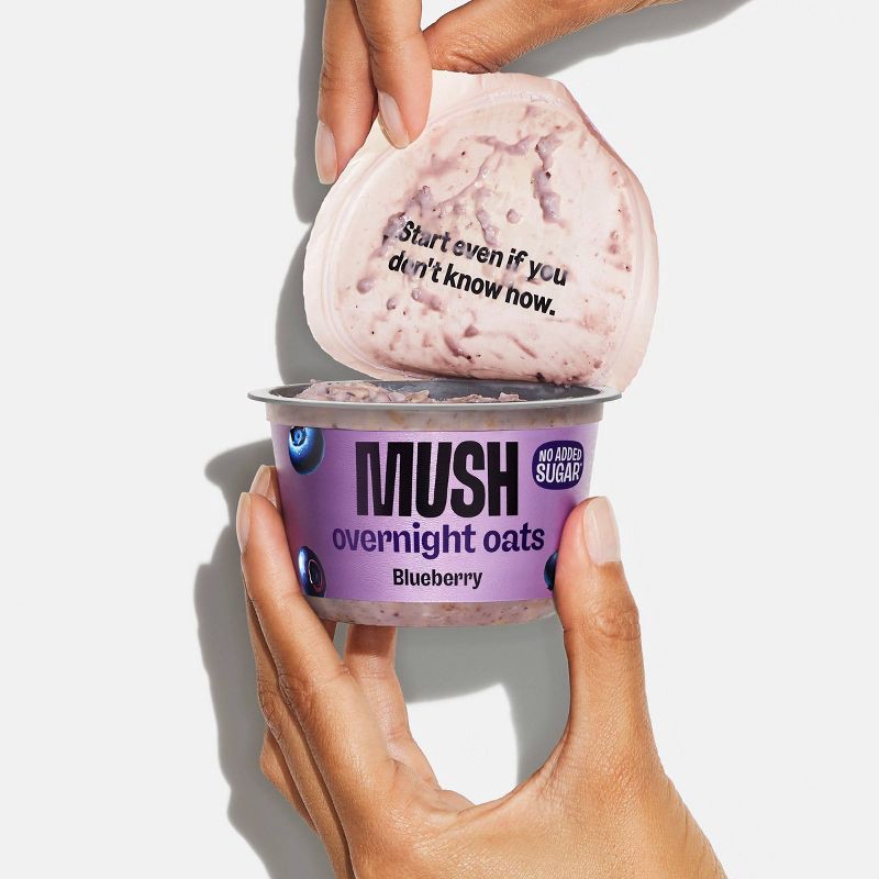 slide 4 of 6, MUSH Blueberry Ready to Eat Gluten Free Vegan Oats - 5oz, 5 oz