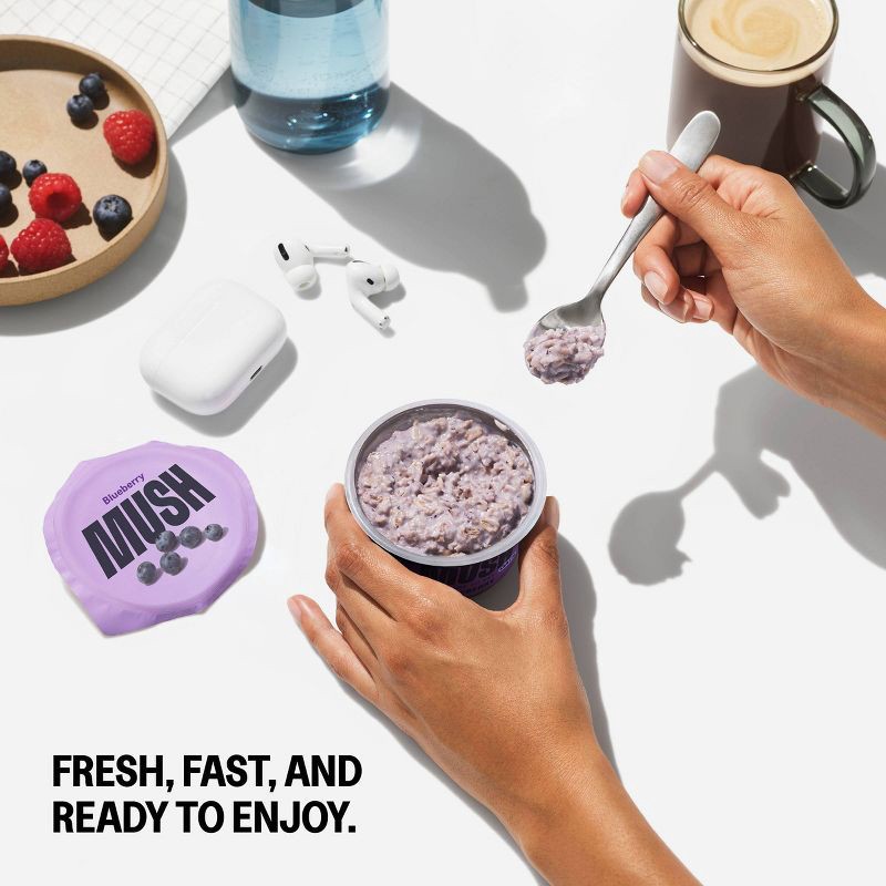 slide 5 of 6, MUSH Blueberry Ready to Eat Gluten Free Vegan Oats - 5oz, 5 oz