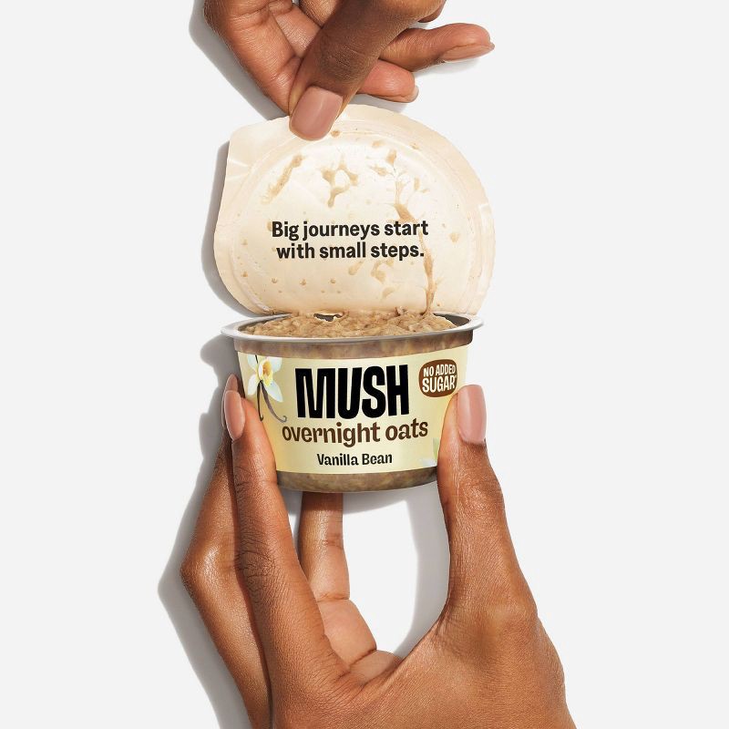 slide 4 of 6, MUSH Vanilla Bean Ready to Eat Gluten Free Vegan Oats - 5oz, 5 oz