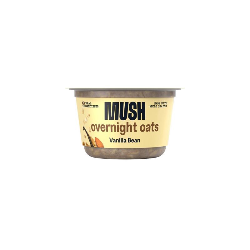 slide 1 of 4, MUSH Vanilla Bean Ready to Eat Gluten Free Vegan Oats - 5oz, 5 oz