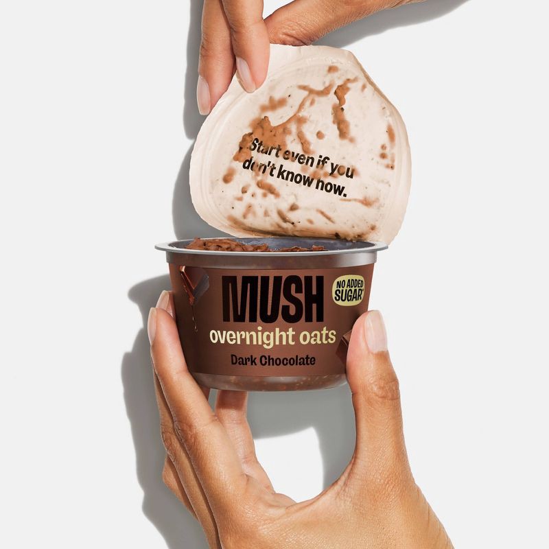 slide 3 of 6, MUSH Dark Chocolate Ready to Eat Gluten Free Vegan Oats - 5oz, 5 oz