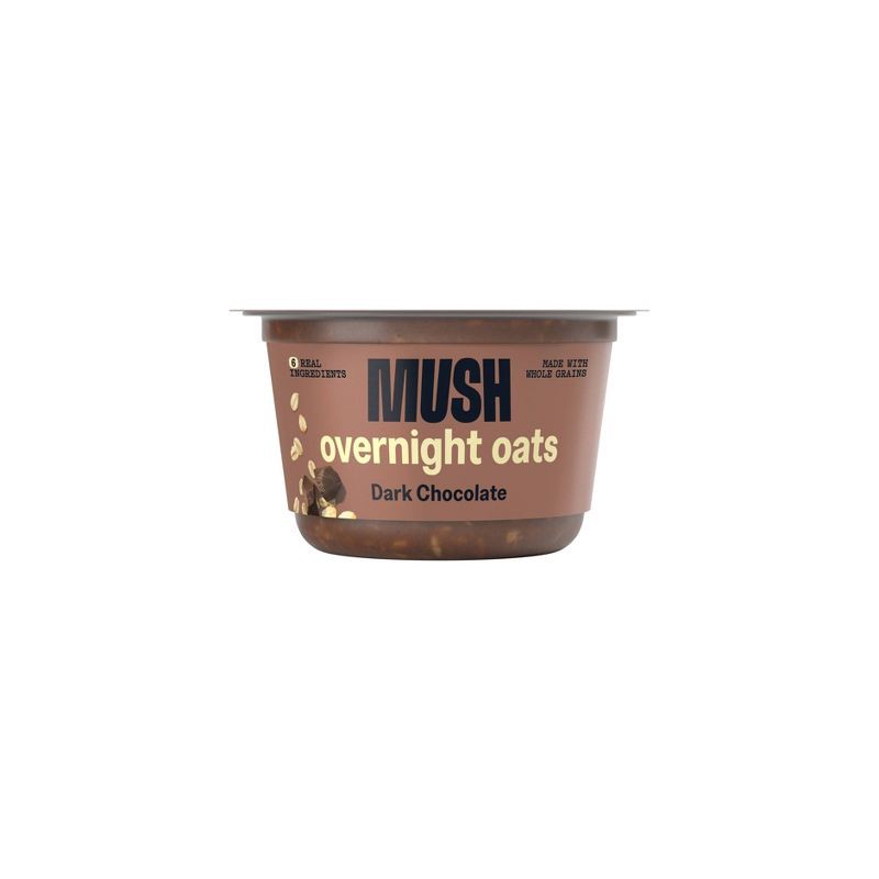 slide 1 of 4, MUSH Dark Chocolate Ready to Eat Gluten Free Vegan Oats - 5oz, 5 oz