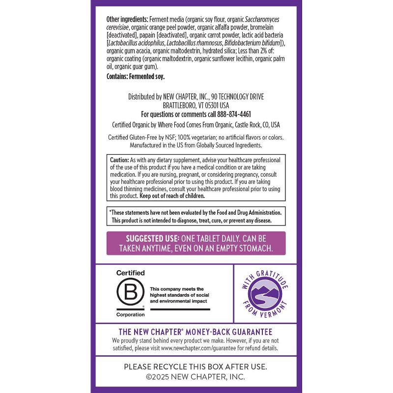 slide 8 of 10, New Chapter Women's Multivitamin 40+, Every Woman's One Daily 40+ with Vitamin C, Vitamin D3, Vitamin B12, Chaste Tree & Zinc - 30ct, 30 ct