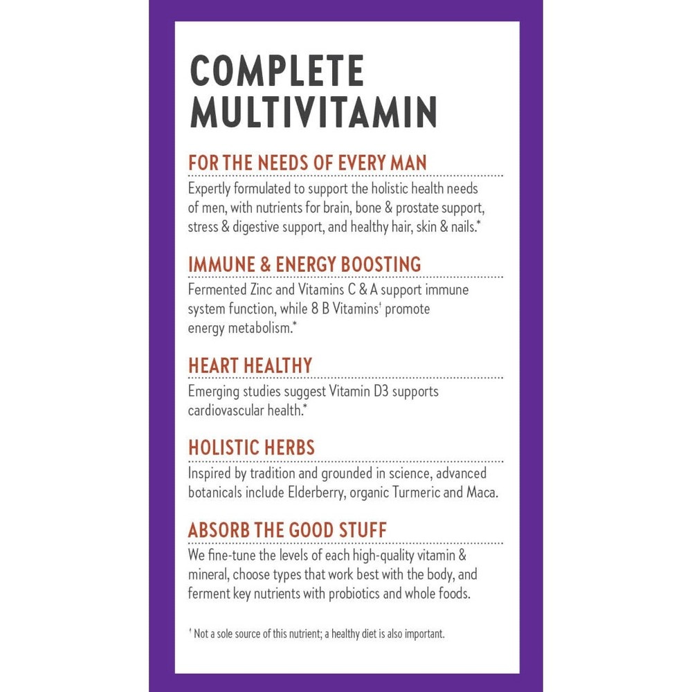 slide 6 of 6, New Chapter Men's One Daily Multivitamin Tablets, 30 ct