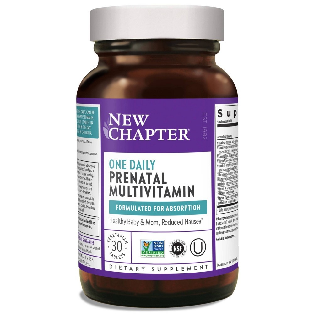 slide 3 of 6, New Chapter Prenatal One Daily Multivitamin Tablets, 30 ct