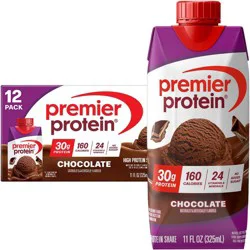 Premier Protein Nutritional Shake Chocolate Non-Caffeinated - 11 fl oz /12pk