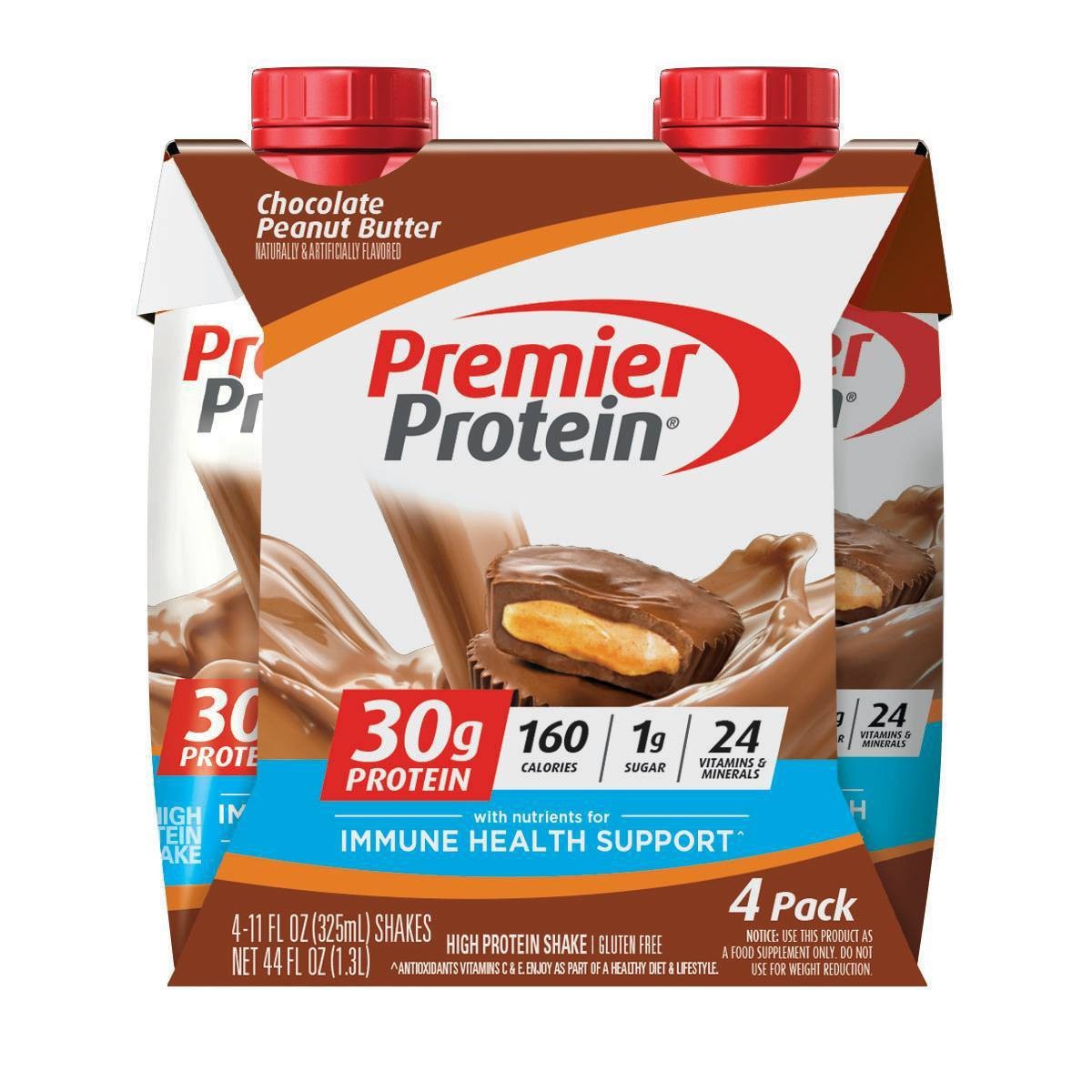 Premier Protein Shake Chocolate Peanut Butter 11 fl oz/4pk 4 ct; 11 fl oz Shipt