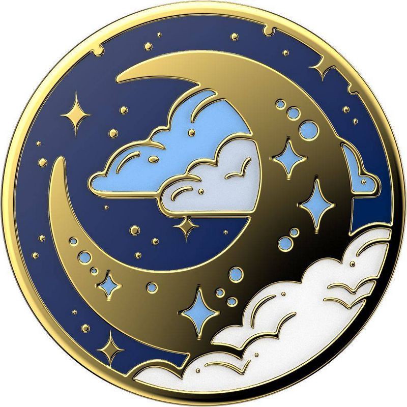 slide 2 of 5, PopSockets PopGrip Enamel Cell Phone Grip & Stand - Fly Me To The Moon, 1 ct