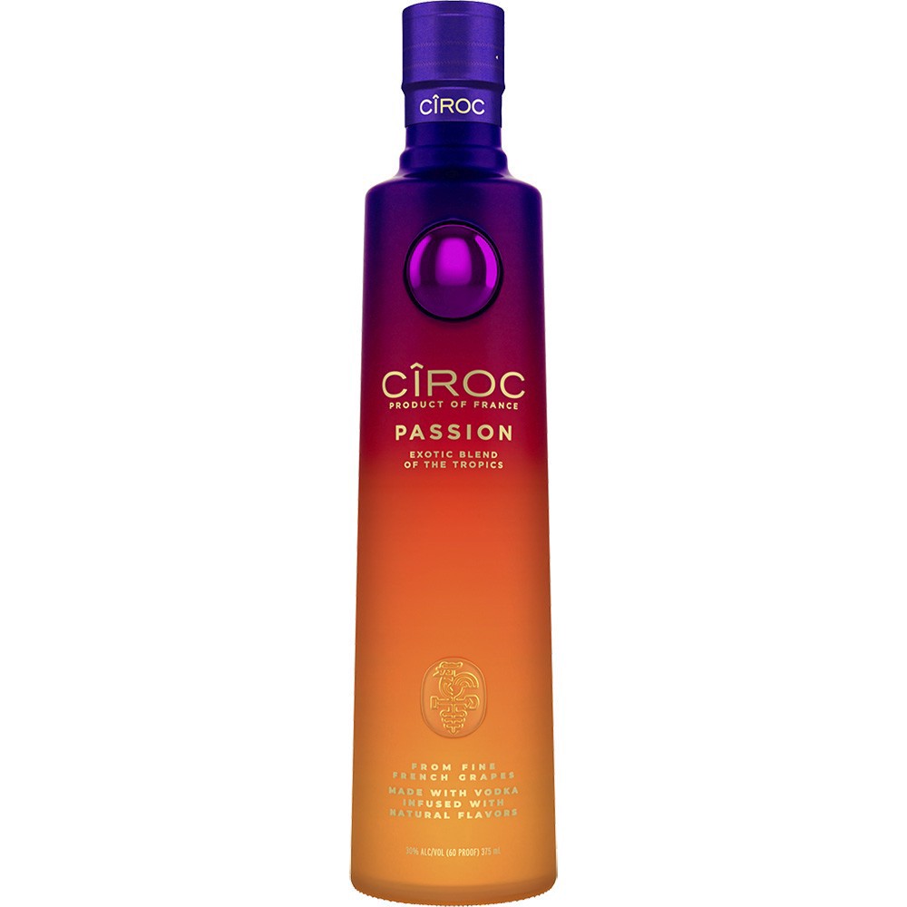 slide 1 of 1, CIROC Passion (Made with Vodka Infused with Natural Flavors), 375 mL, 375 ml