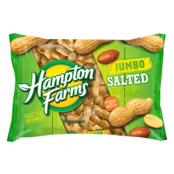 Hampton Farms Jumbo Roasted Salted Peanuts 24 oz Bag