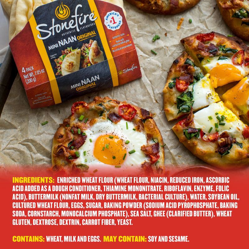 slide 6 of 9, Stonefire Original Mini Naan - 8ct, 8 ct