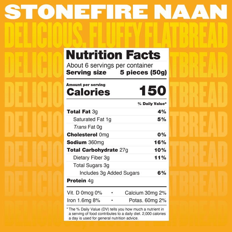 slide 7 of 9, Stonefire Original Mini Naan - 8ct, 8 ct