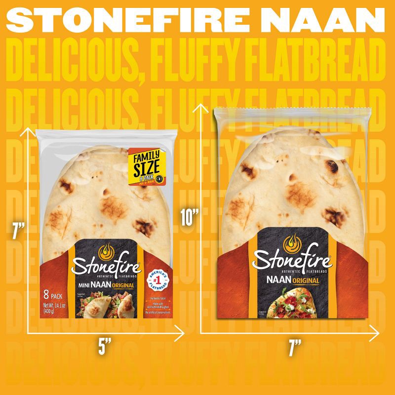 slide 8 of 9, Stonefire Original Mini Naan - 8ct, 8 ct