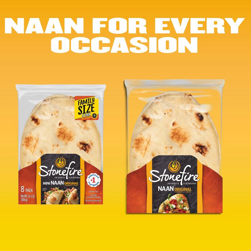 slide 9 of 9, Stonefire Original Mini Naan - 8ct, 8 ct