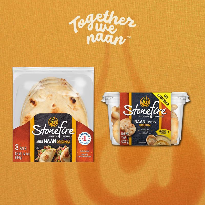 slide 9 of 9, Stonefire Original Mini Naan - 8ct, 8 ct