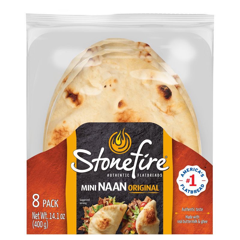 slide 1 of 9, Stonefire Original Mini Naan - 8ct, 8 ct