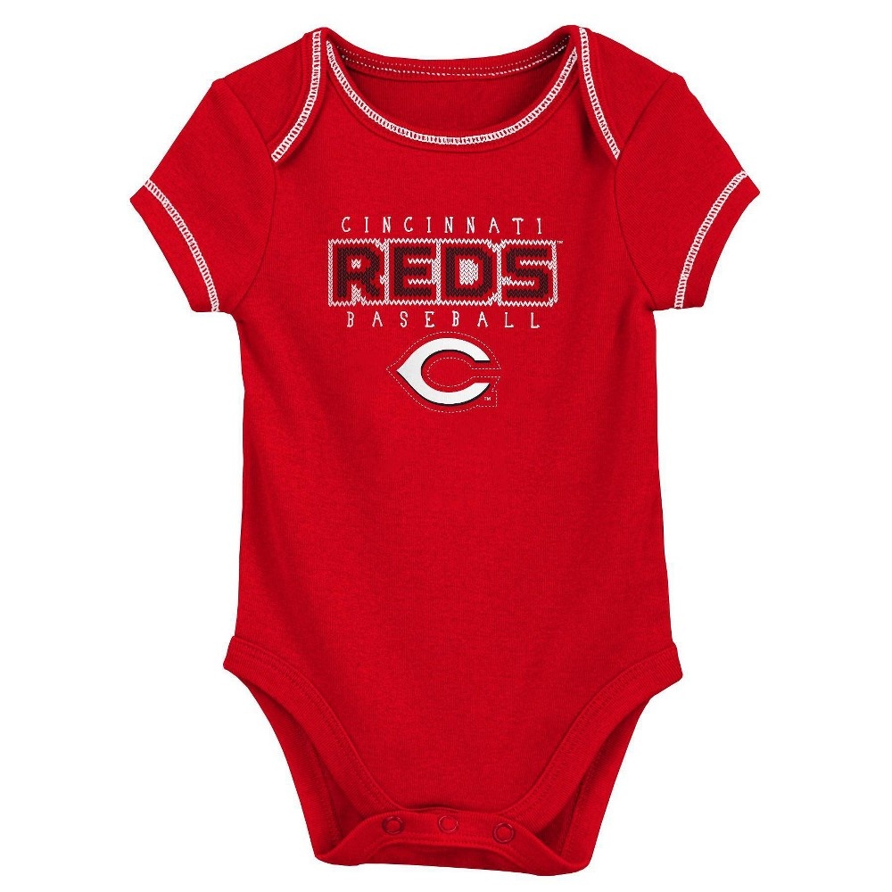 MLB Cincinnati Reds Infant Boys' Short Sleeve Layette Set - 0-3M