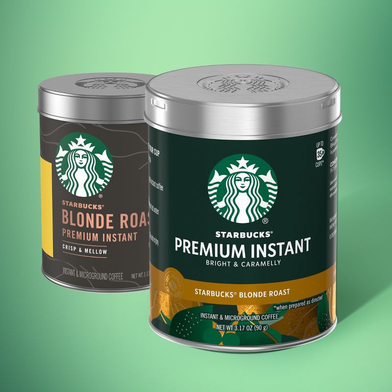 slide 2 of 8, Starbucks Premium Blonde Light Roast Instant Coffee - 3.17oz, 3.17 oz