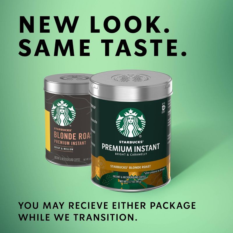 slide 3 of 8, Starbucks Premium Blonde Light Roast Instant Coffee - 3.17oz, 3.17 oz
