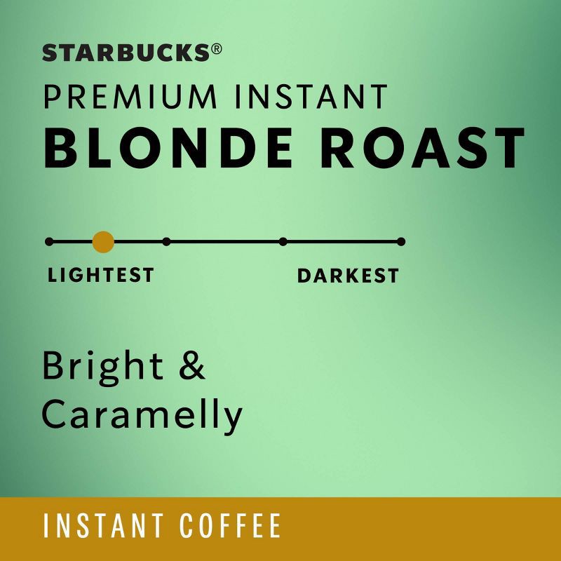 slide 5 of 8, Starbucks Premium Blonde Light Roast Instant Coffee - 3.17oz, 3.17 oz