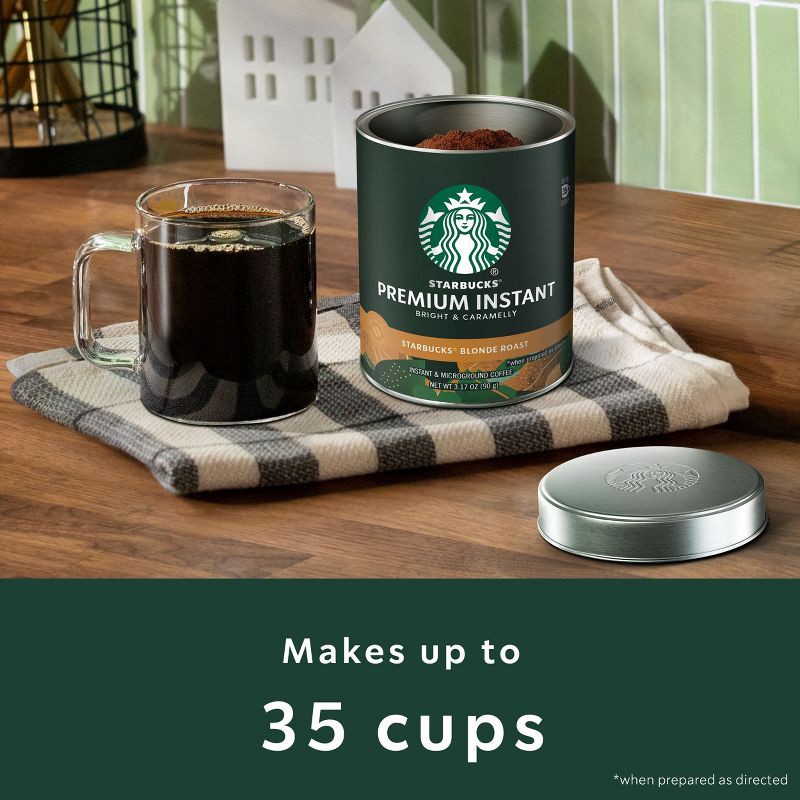 slide 6 of 13, Starbucks Premium Blonde Light Roast Instant Coffee - 3.17oz, 3.17 oz