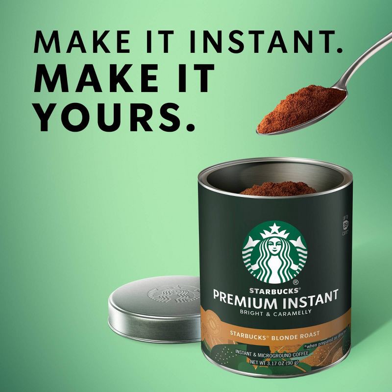 slide 7 of 8, Starbucks Premium Blonde Light Roast Instant Coffee - 3.17oz, 3.17 oz