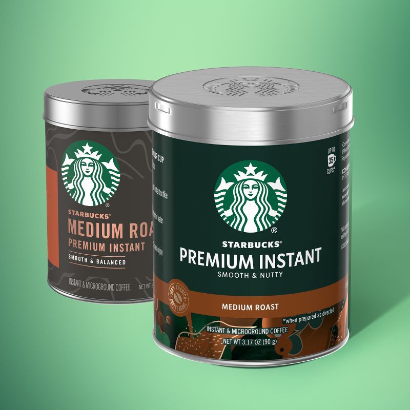 slide 2 of 6, Starbucks Medium Roast Premium Instant Coffee - 3.17oz, 3.17 oz