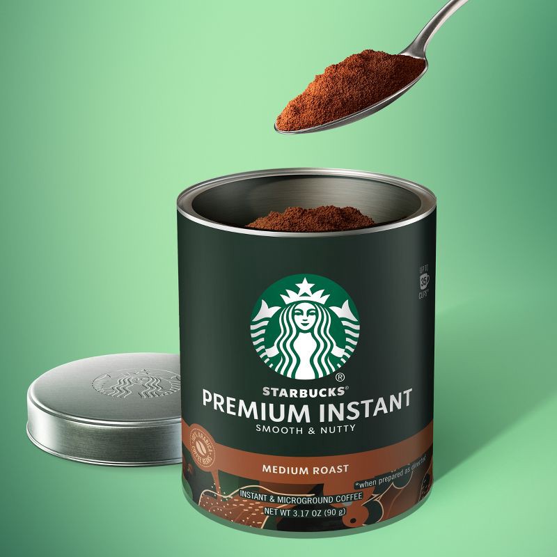 slide 5 of 6, Starbucks Medium Roast Premium Instant Coffee - 3.17oz, 3.17 oz