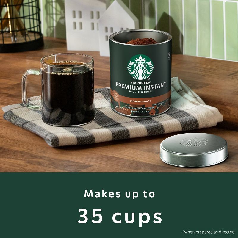 slide 6 of 8, Starbucks Medium Roast Premium Instant Coffee - 3.17oz, 3.17 oz