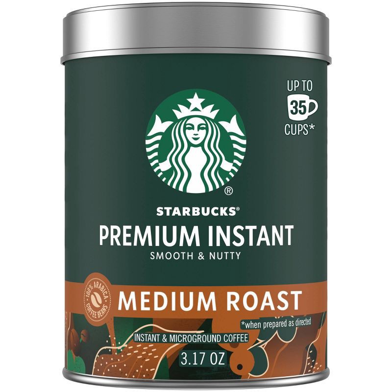slide 1 of 6, Starbucks Medium Roast Premium Instant Coffee - 3.17oz, 3.17 oz