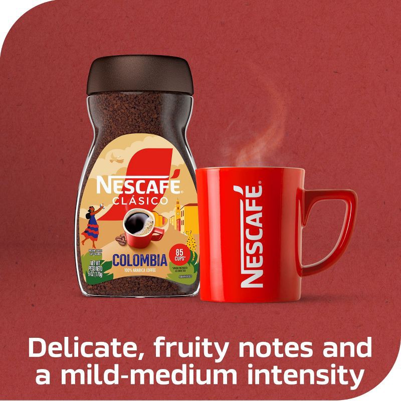 slide 3 of 8, Nescafe Clasico Origin Medium Roast Colombia Coffee - 6oz, 6 oz
