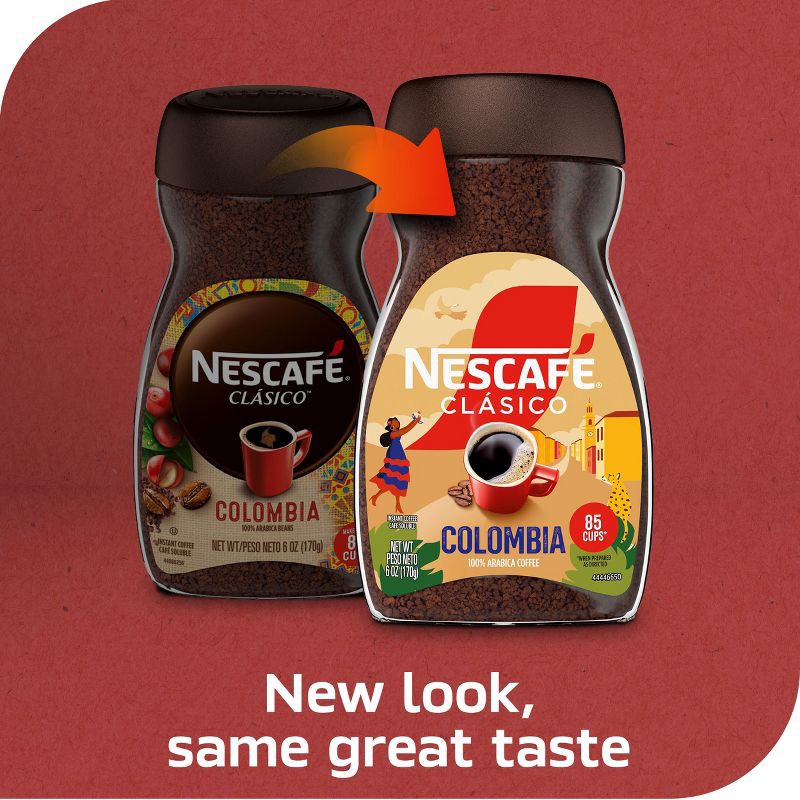 slide 4 of 8, Nescafe Clasico Origin Medium Roast Colombia Coffee - 6oz, 6 oz