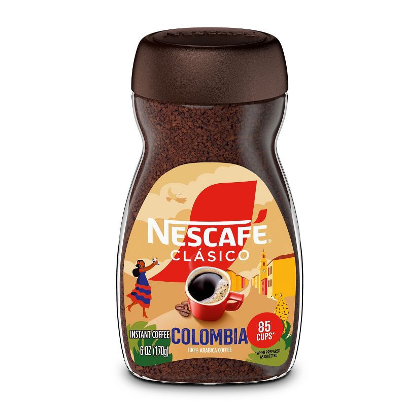 slide 1 of 8, Nescafe Clasico Origin Medium Roast Colombia Coffee - 6oz, 6 oz