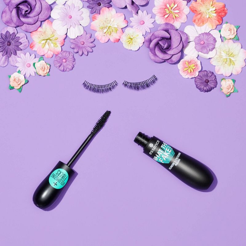 slide 3 of 3, essence What The Fake! Volumizing & Lengthening Mascara - 01 - 0.54 fl oz, 01 x 0.54 fl oz