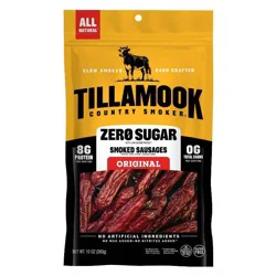 Tillamook Country Smoker Zero Sugar Original Smoked Sausages - 8g Protein - 10oz