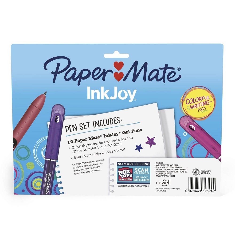 slide 6 of 6, Paper Mate Gel Pens IJG Promo Pack - PaperMate, 12 ct