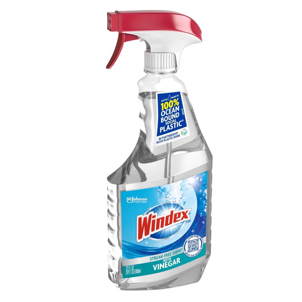 slide 4 of 4, Windex Glass Cleaner Vinegar Spray, 23 oz