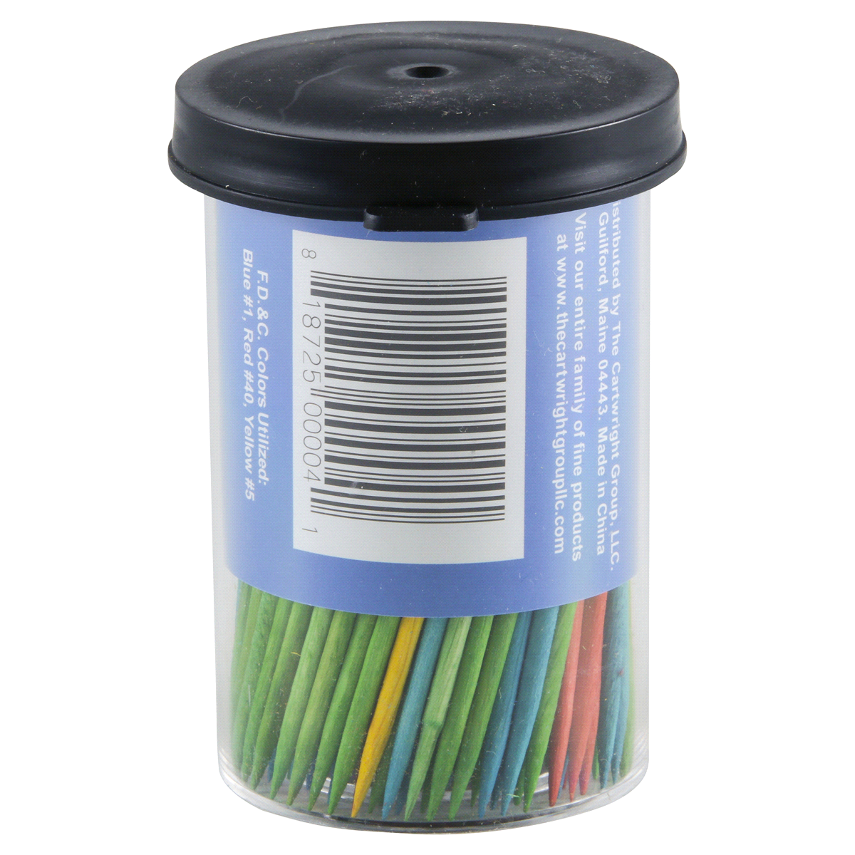 slide 4 of 4, Cartwright Colored Round Toothpick, 250 ct