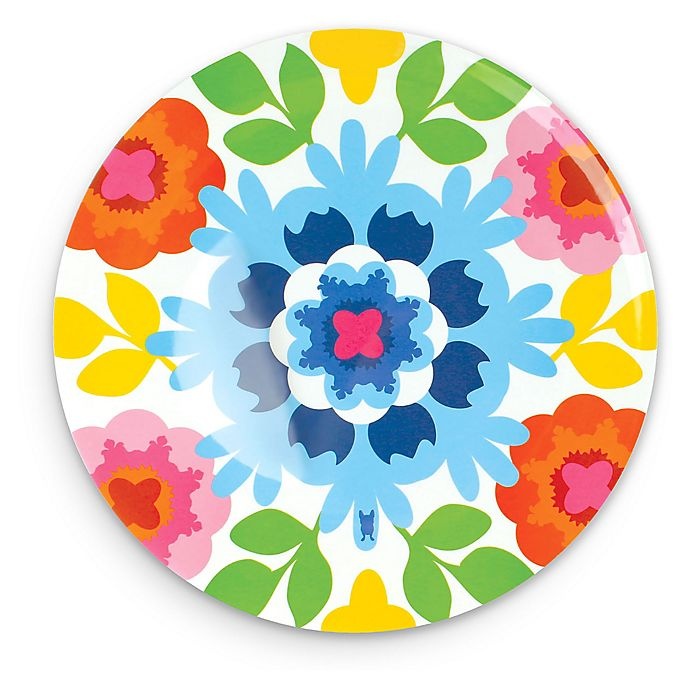 slide 1 of 1, French Bull Sus Multicolor Round Platter, 1 ct