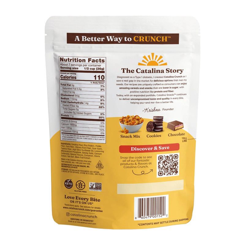 slide 2 of 8, Catalina Crunch Cinnamon Toast Protein Breakfast Cereal - 9oz, 9 oz