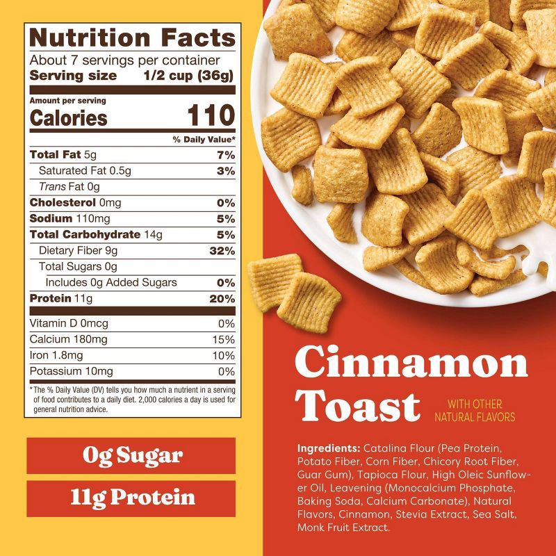 slide 3 of 8, Catalina Crunch Cinnamon Toast Protein Breakfast Cereal - 9oz, 9 oz