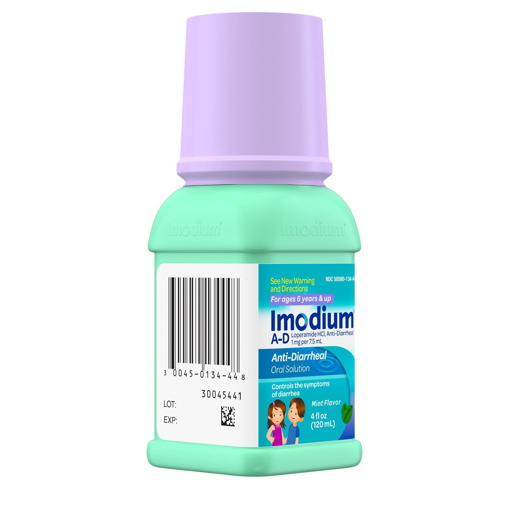 slide 2 of 11, Imodium A-D Children's Liquid Anti-Diarrheal Medicine with Loperamide Hydrochloride for Diarrhea Symptom Treatment & Control for Kids, Mint Flavor, 4 oz