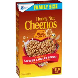 General Mills Honey Nut Cheerios Breakfast Cereal - 18.8oz: Gluten-Free, Whole Grain