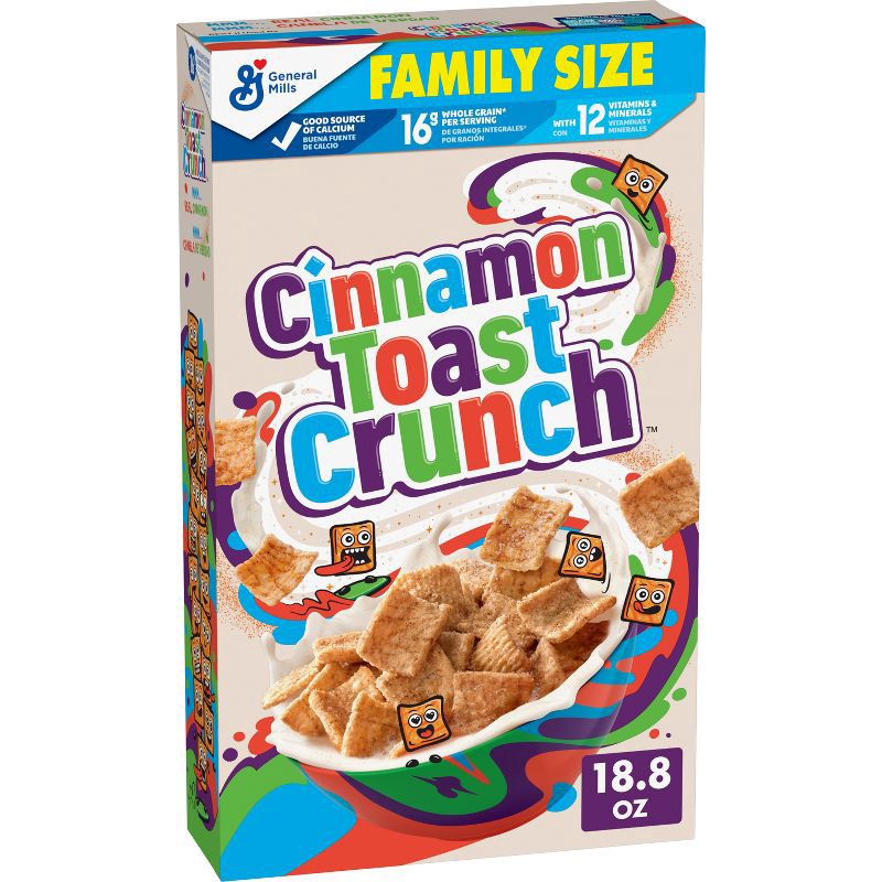 slide 1 of 11, General Mills Family Size Cinnamon Toast Crunch Cereal - 18.8oz, 18.8 oz