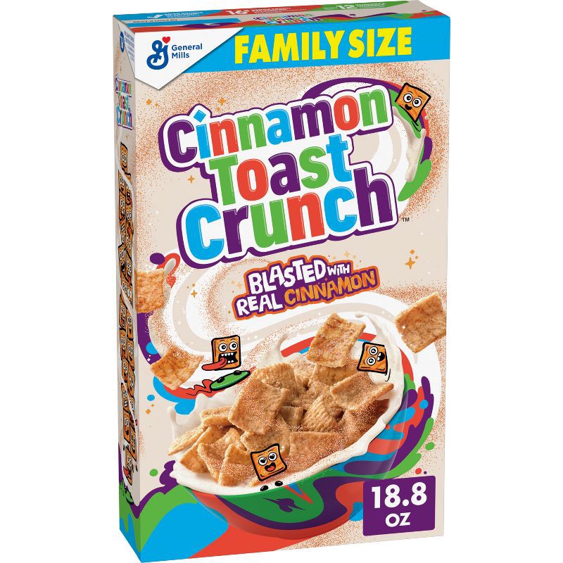 slide 1 of 14, General Mills Family Size Cinnamon Toast Crunch Cereal - 18.8oz, 18.8 oz