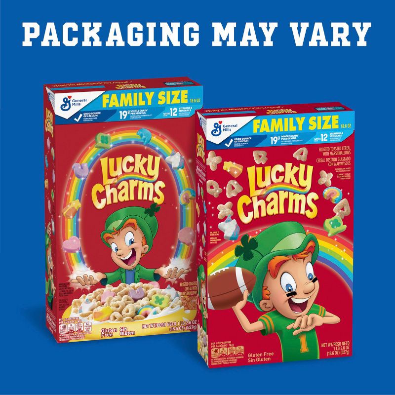 slide 6 of 15, General Mills Family Size Lucky Charms Cereal - 18.6oz, 18.6 oz