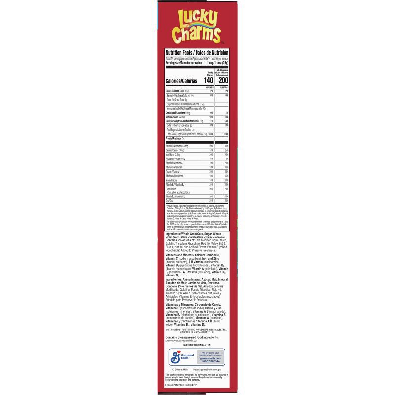 slide 2 of 15, General Mills Family Size Lucky Charms Cereal - 18.6oz, 18.6 oz