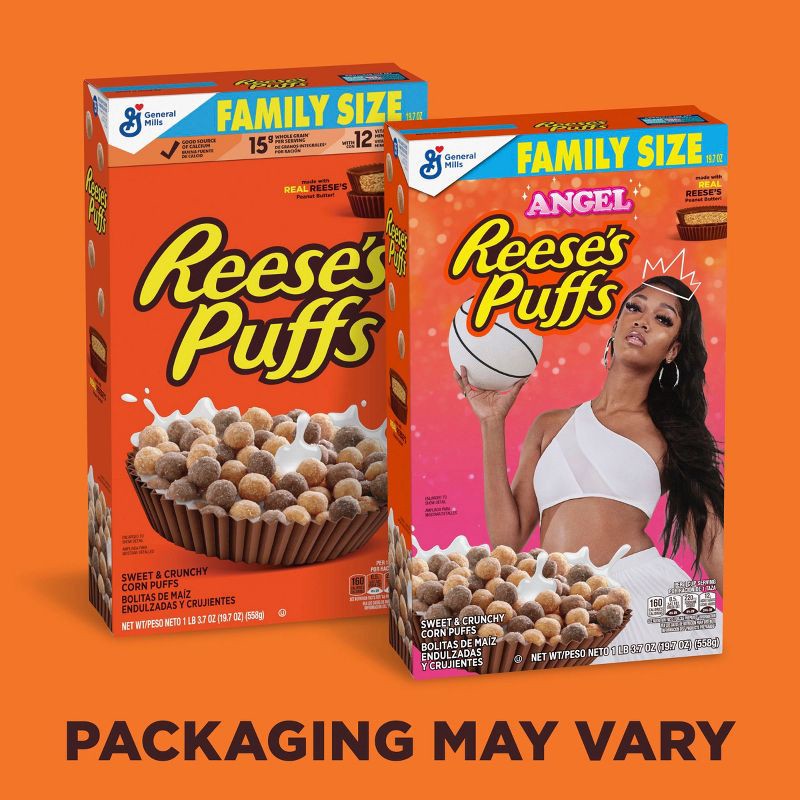 slide 2 of 7, Reese's Puffs General Mills Family Size Reeses Puffs Cereal - 19.7oz, 19.7 oz